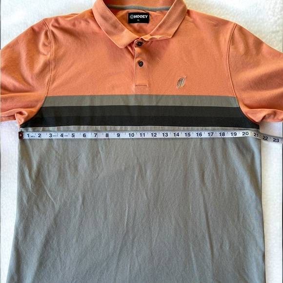 Hooey XL Polo | Bold Orange & Grey | Pre-Loved - Picture 6 of 6